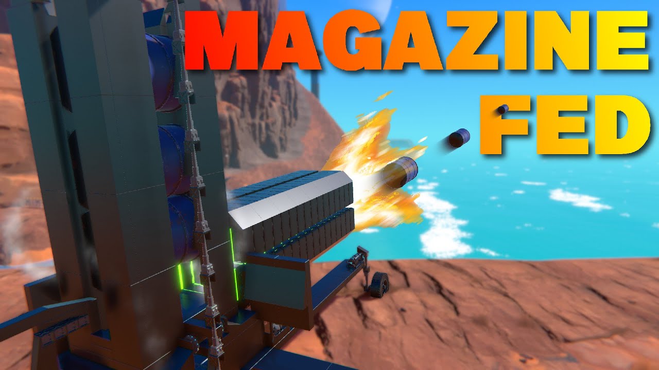 Creating a Magazine-Fed Railgun to Fire Barrels