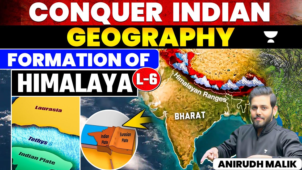 Conquer Indian Geography | Formation of Himalaya | Lecture 6 | UPSC | By Anirudh Malik