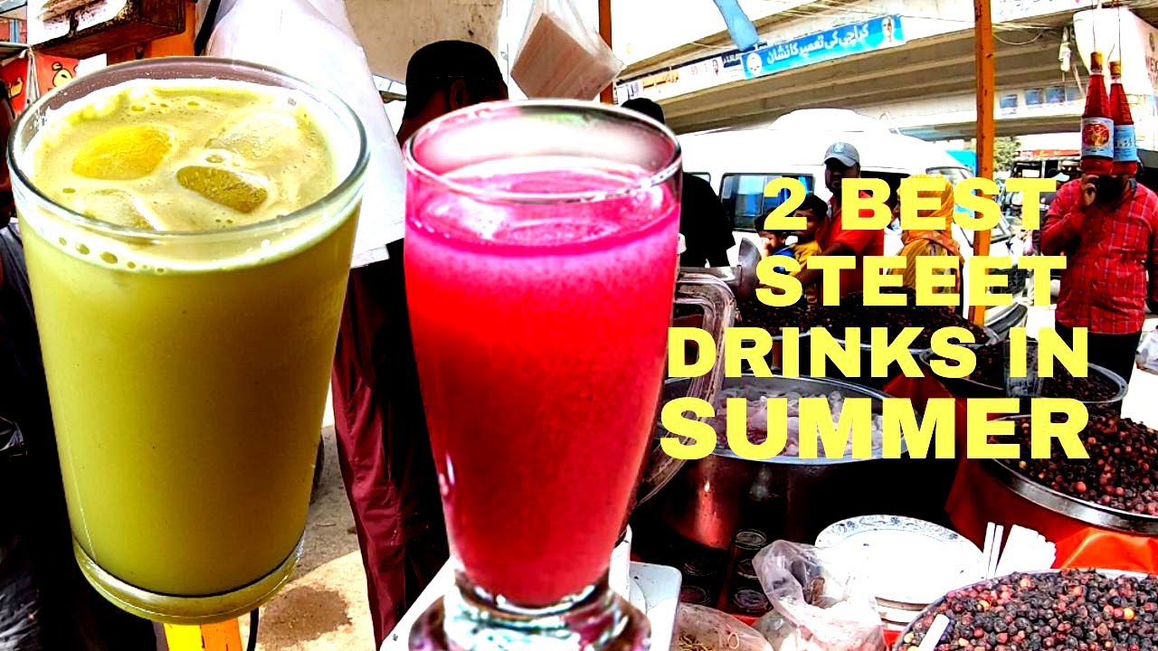 Two Best Street Drinks in Summer Sugarcane Juice Falsa Juice #sugarcane_juice #falsajuice #karachi