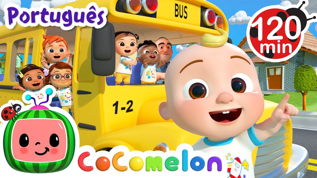 As Rodas do Ônibus da Escola! | 2 HORAS DE COCOMELON! | Músicas Infantis e Desenhos para Crianças