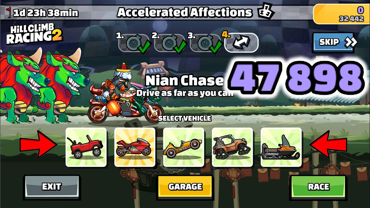 Hill Climb Racing 2 - 47898 points in ACCELERATED AFFECTIONS Team Event