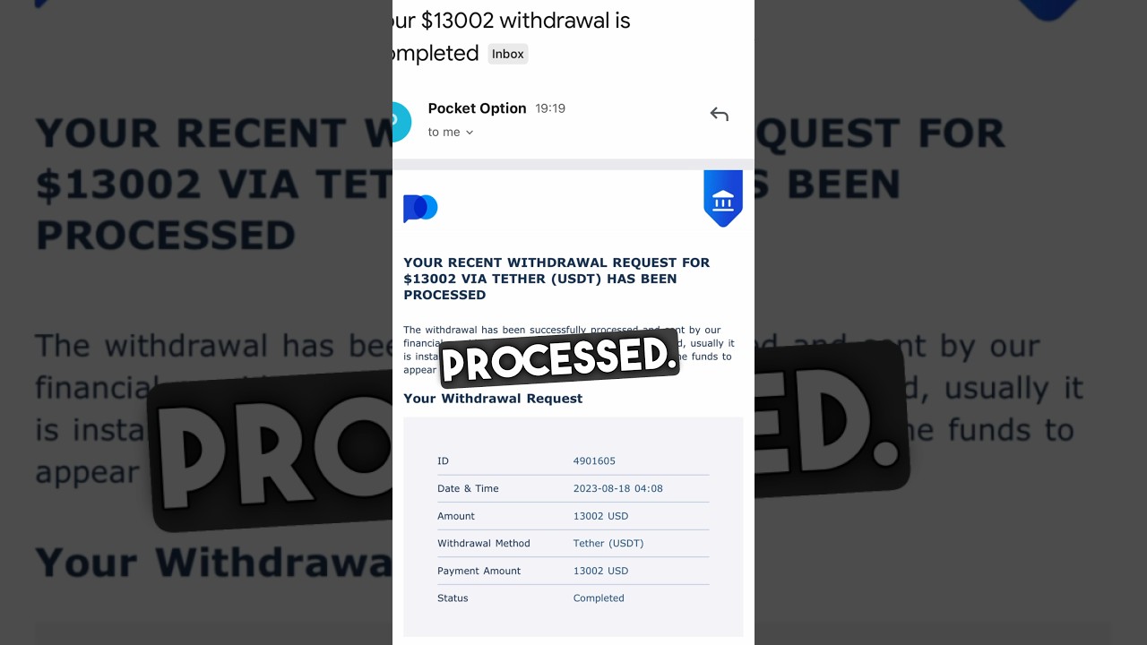 Pocket Option: мошенничество или правда? Доказательство выплаты 13 000 $! #binaryoptions #binaryt...
