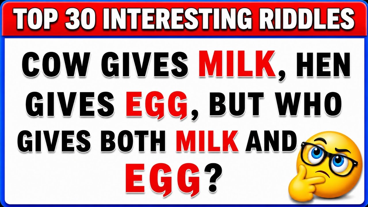 30 Riddles That  Will Sharp Your Brain