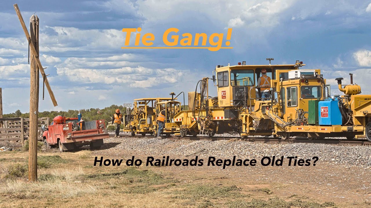 How do Railroads replace old ties?
