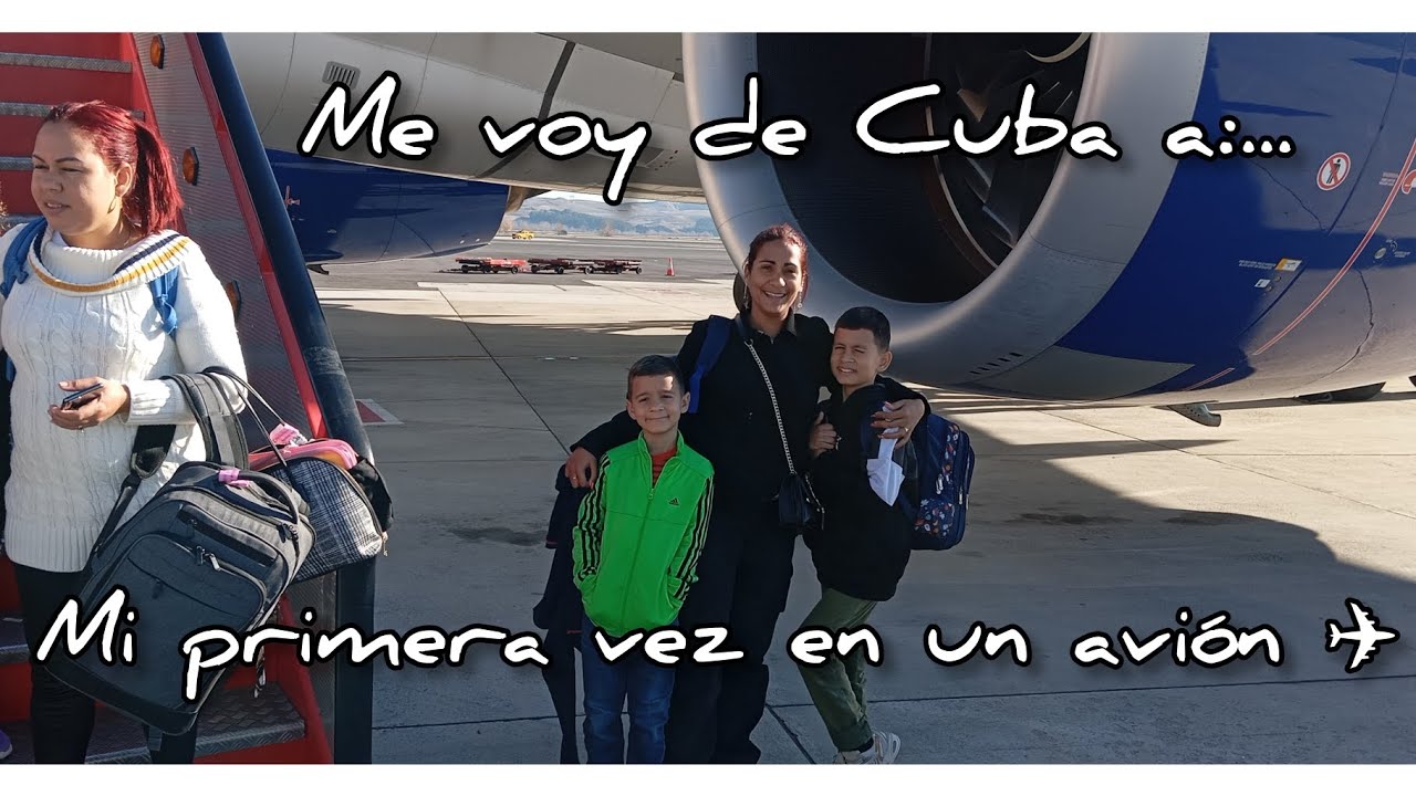 Me voy de Cuba, mi primera vez en un avión ✈️. Viajo con mi familia a tener una nueva vida