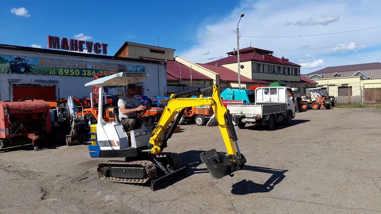 Обзор экскаватора Yanmar B17 (Максим Михайлович, г. Улан-Удэ)