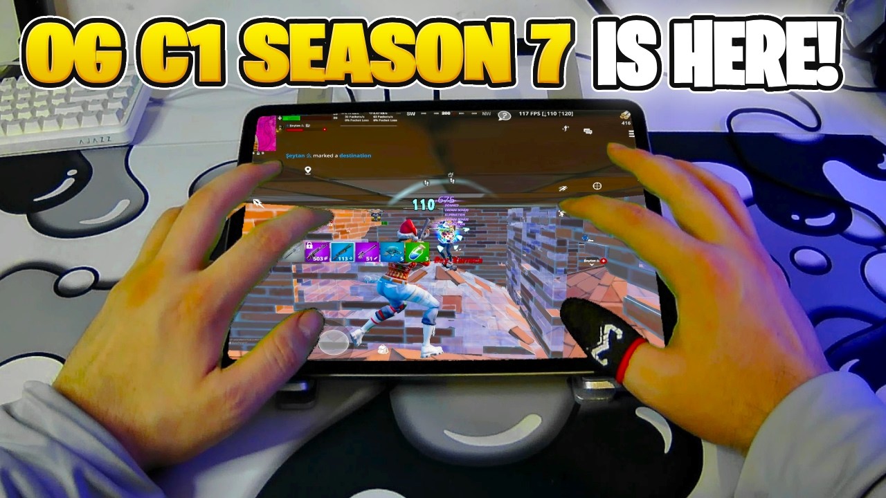 Fortnite Mobile OG SEASON 7 On iPad Pro 120Fps