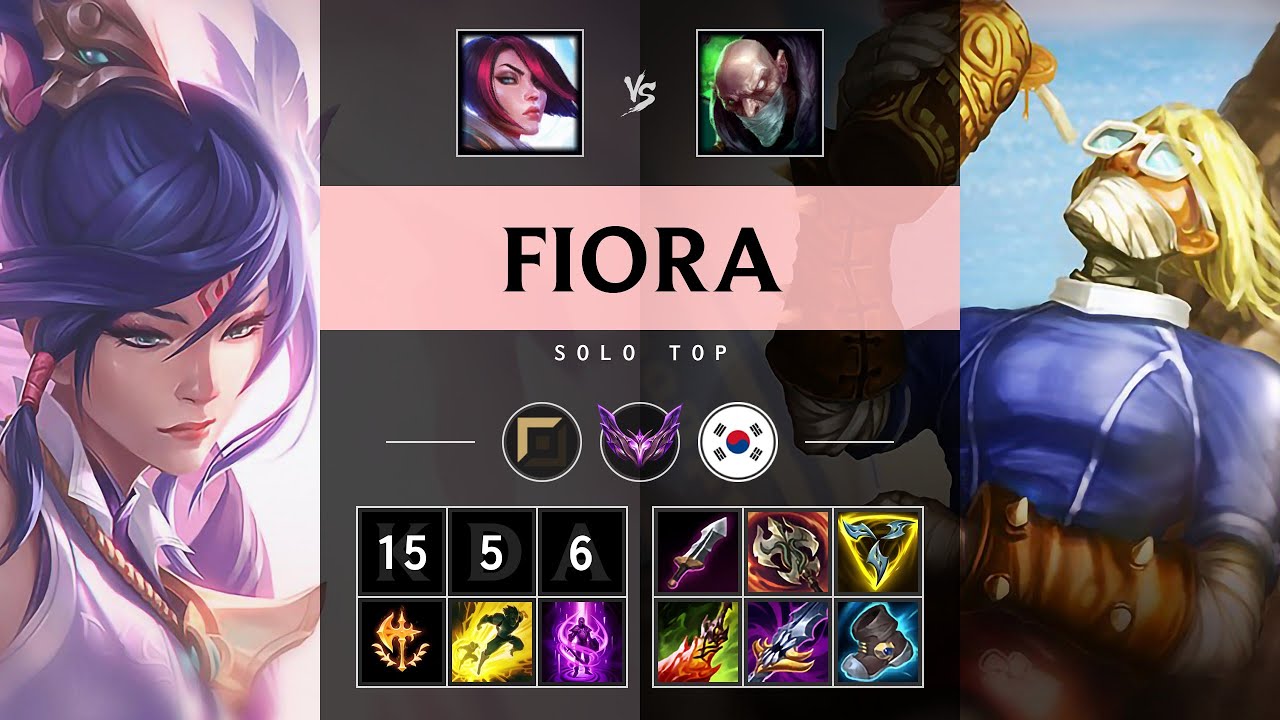 Fiora Top vs Singed: Unstoppable - KR Master Patch 14.21