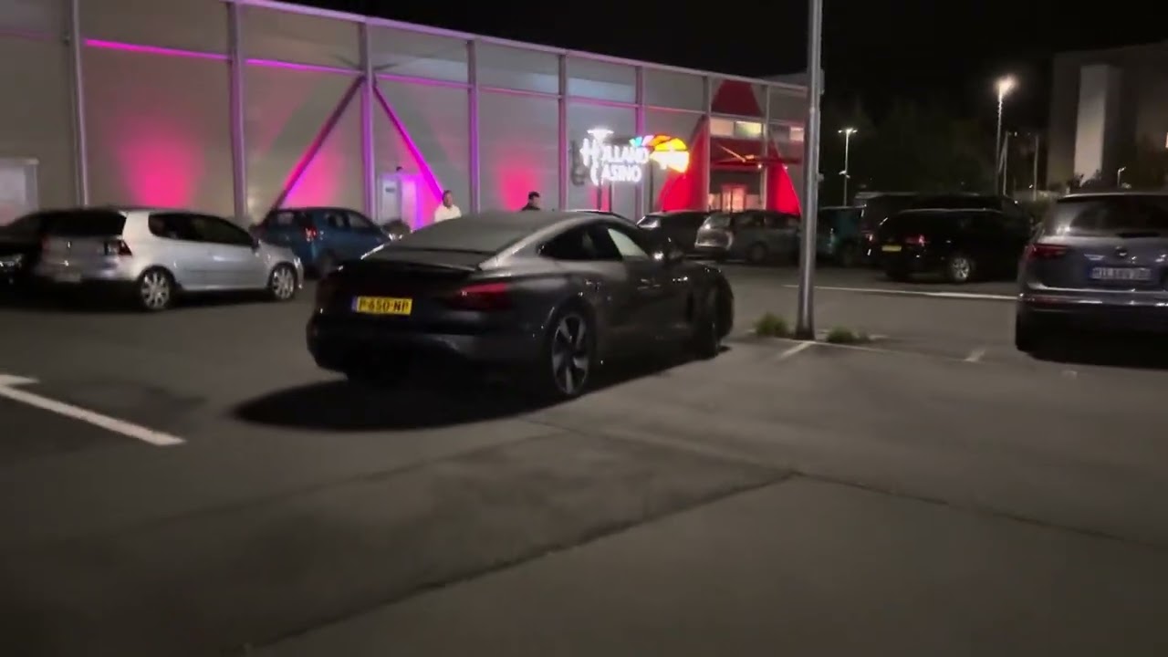 A Lamborghini, an Impala and a new Audi together.