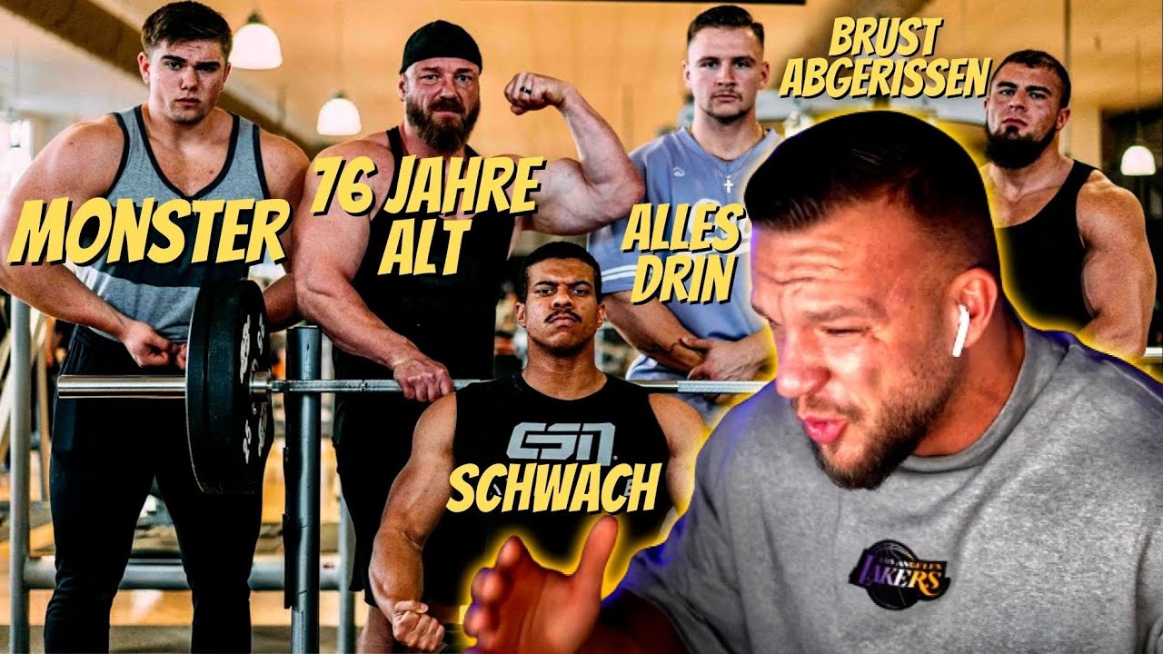 76 Jähriger zerstört Johannes Crew in 100Kg Bankdrücken auf Reps! William Niewiara Reaktion