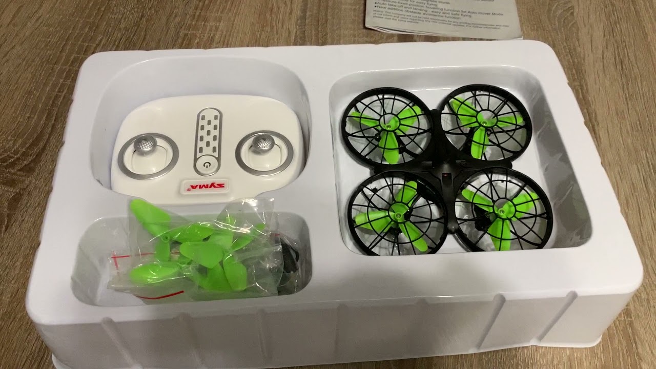 Распаковка квадрокоптер Syma X26 с распознаванием препятствий из Розетка