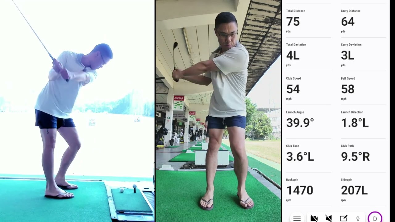 Jan 5/26 Golf range - 56 wedge, 7 iron, 2 iron, 3 wood, 7 wood, 9 wood, Driver