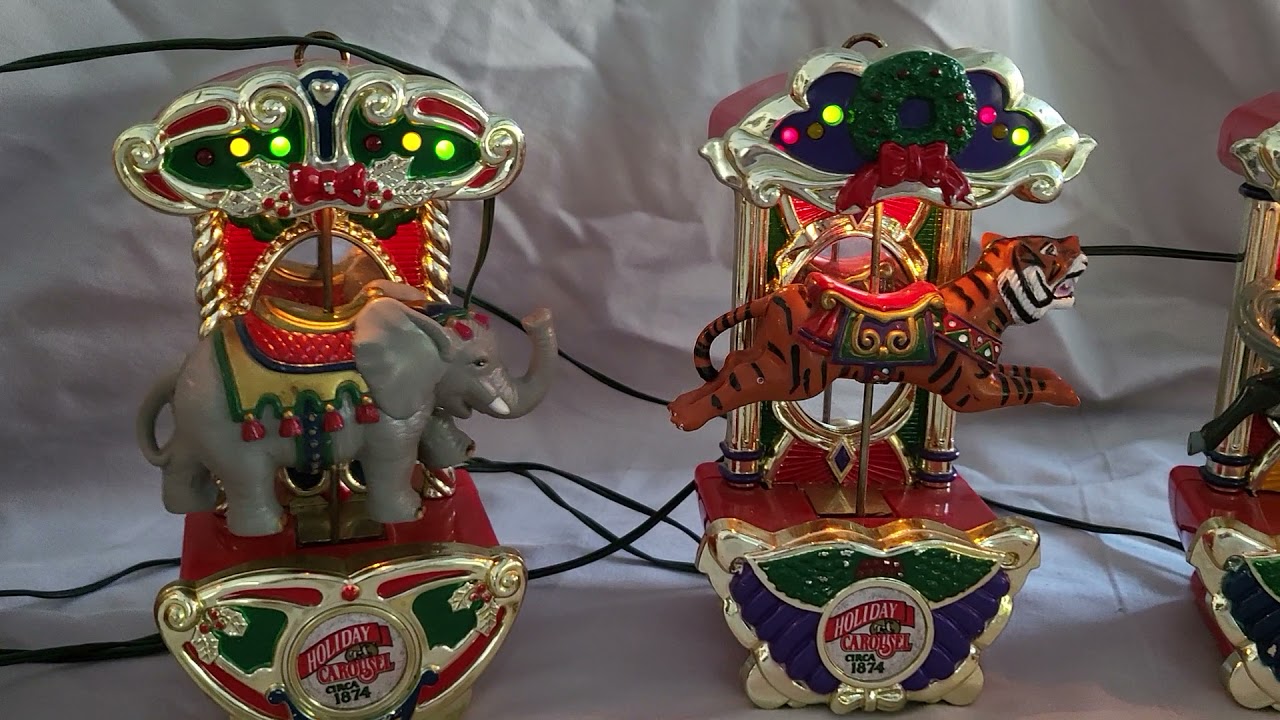 Mr Christmas Holiday Special Zoo Carousel