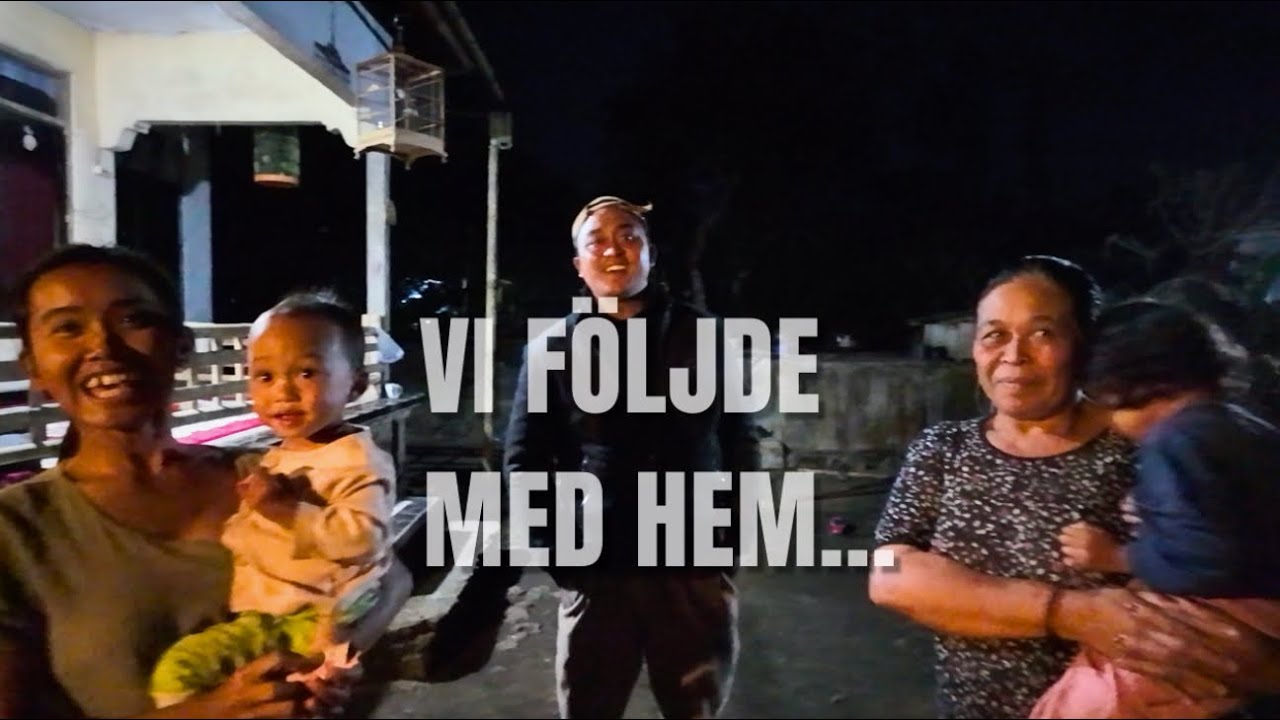 Detta var INTE planen… Vi följde med vår guide hem i Bali!