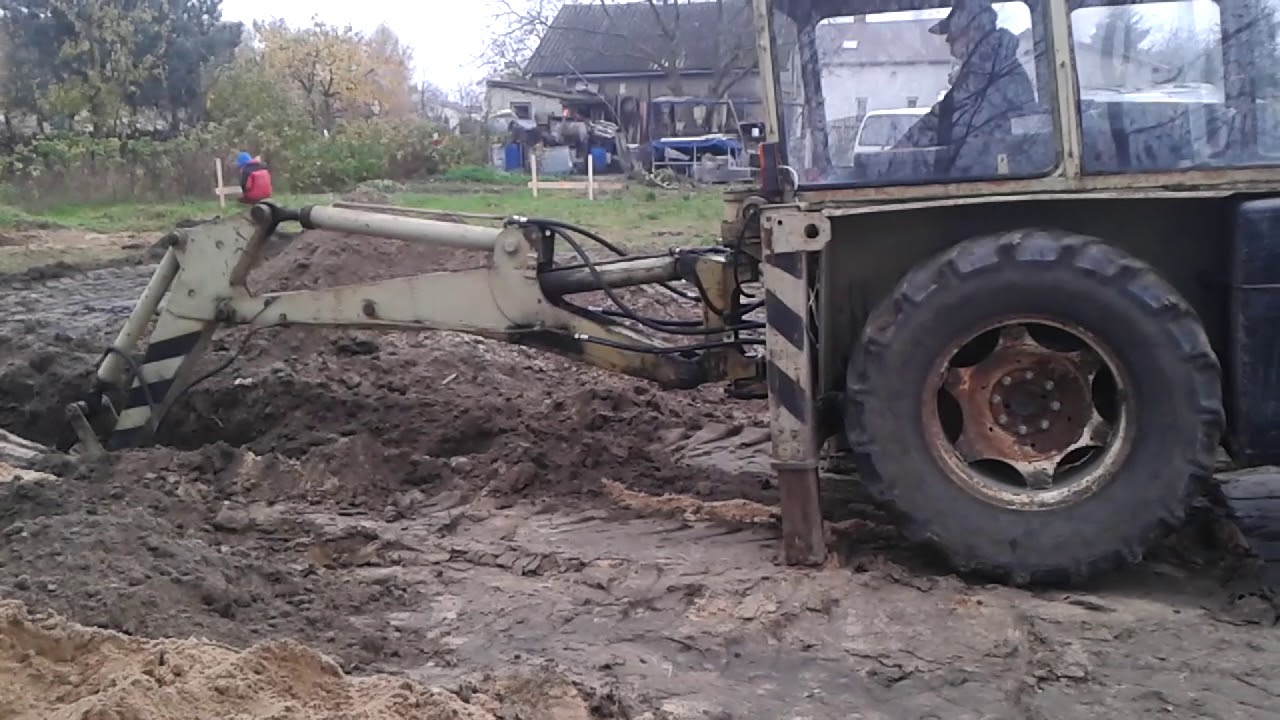Ostrówek k-162 kopanie fundamentów