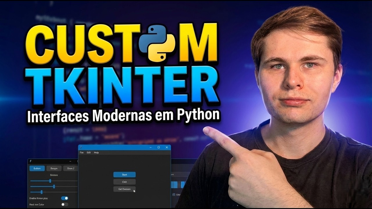 Como Criar Interfaces Gráficas Modernas em Python (CustomTkinter)