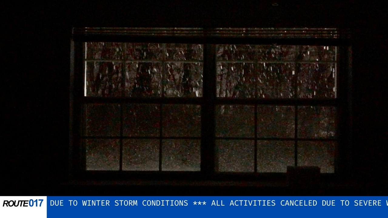 Due to Winter Storm Conditions by Route 017 - electronic analog synth soundscape