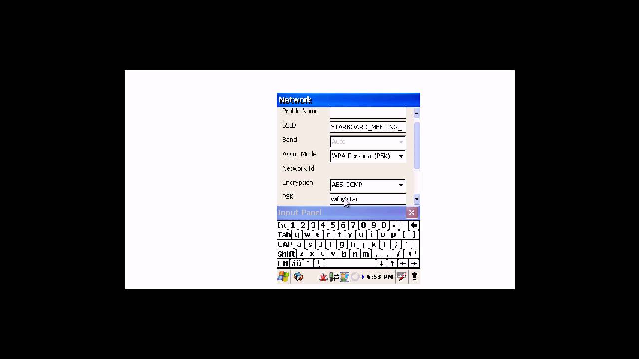 Wifi Connection WLAN SWC Honeywell 6500