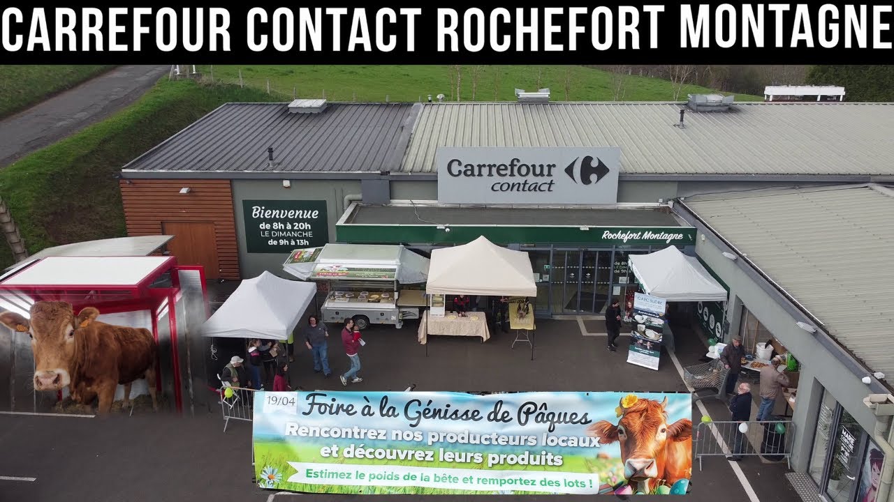 🐮Foire à la génisse de Pâques🐂!! au Carrefour contact Rochefort- Montagne