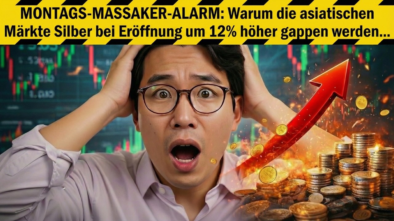 MONTAGS-MASSAKER-ALARM: Warum asiatische Märkte Silber zur Eröffnung 12 % höher gapen werden…