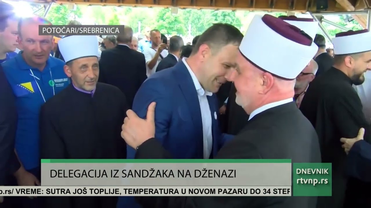 Delegacija iz Sandžaka u Srebrenici