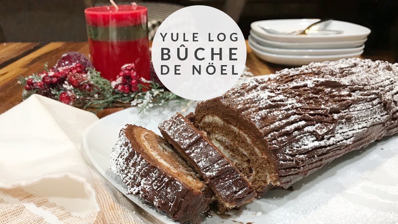 Традиционное рождественское полено | Bûche de Noël | Рождественский пирог-полумесяц | Пошаговый р...