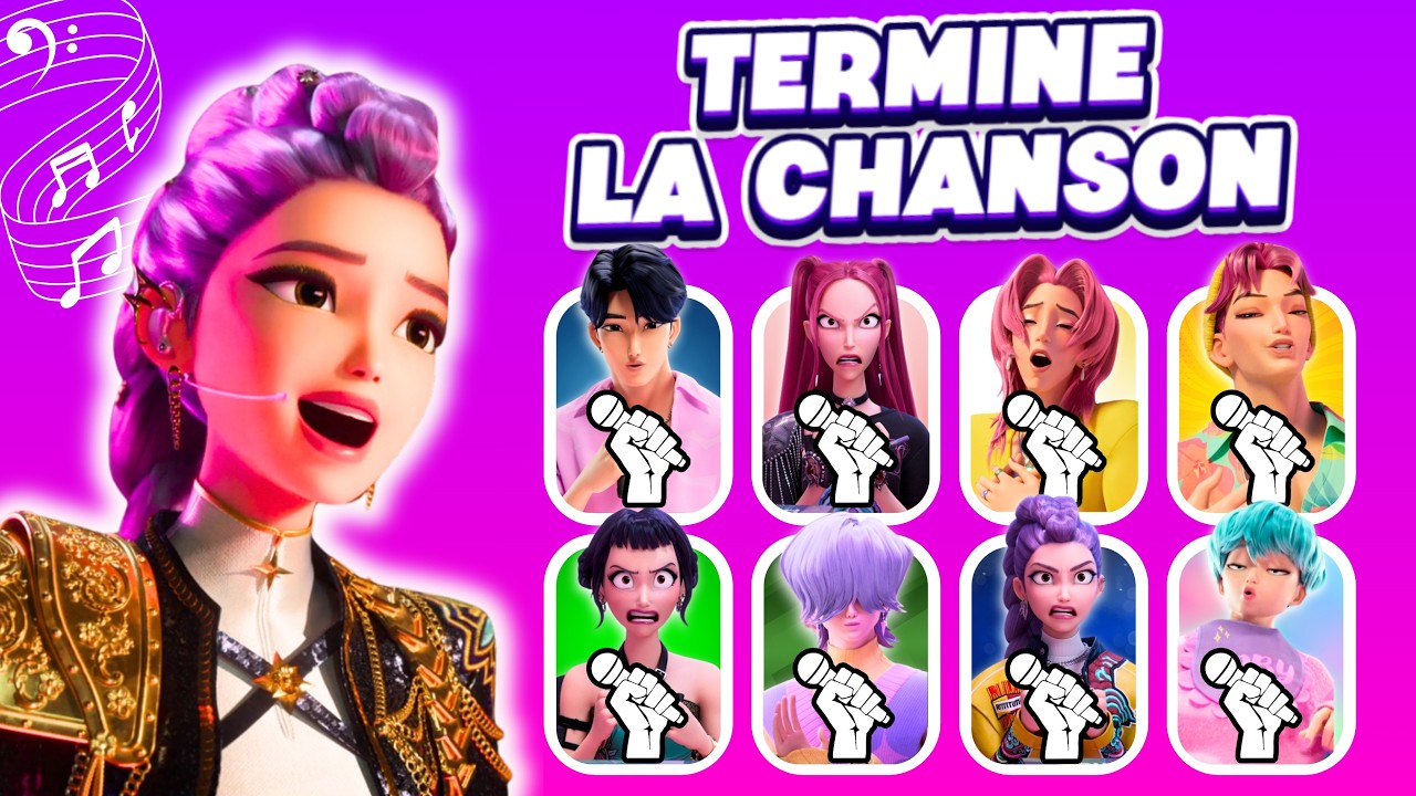 Termine les paroles des chansons si t’es un VRAI fan de KPOP DEMON HUNTER 😍🎵