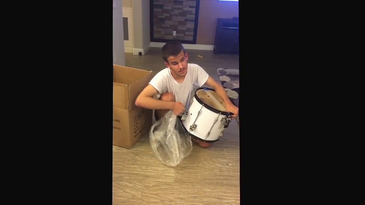 Unboxing and playing my new sound percussion lab marching snare drum