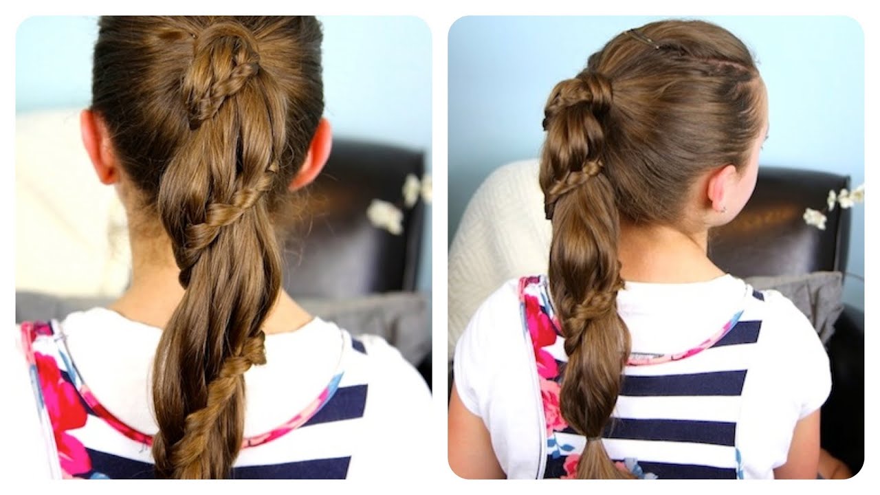Winding Lace Braid Ponytail Cheat | Cute Girls Hairstyles