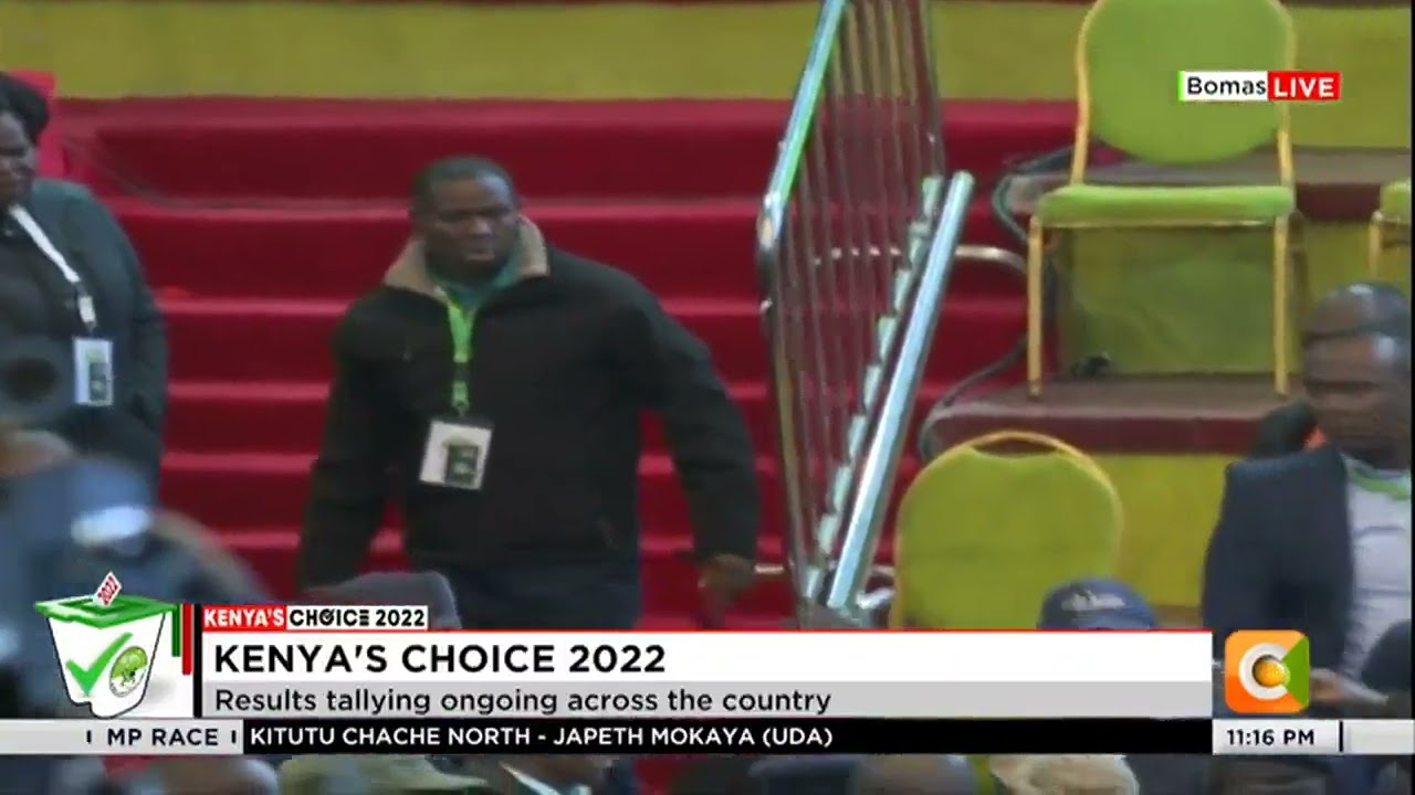 Scuffle erupts at Bomas over Votes tallying