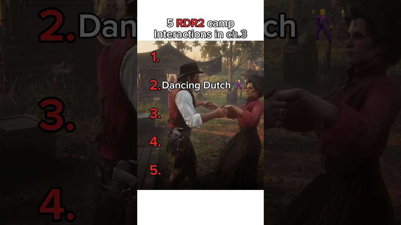 5 camp interactions in chapter 3 🏕️ #reddeadredemtion2 #rdr2clips #fyp