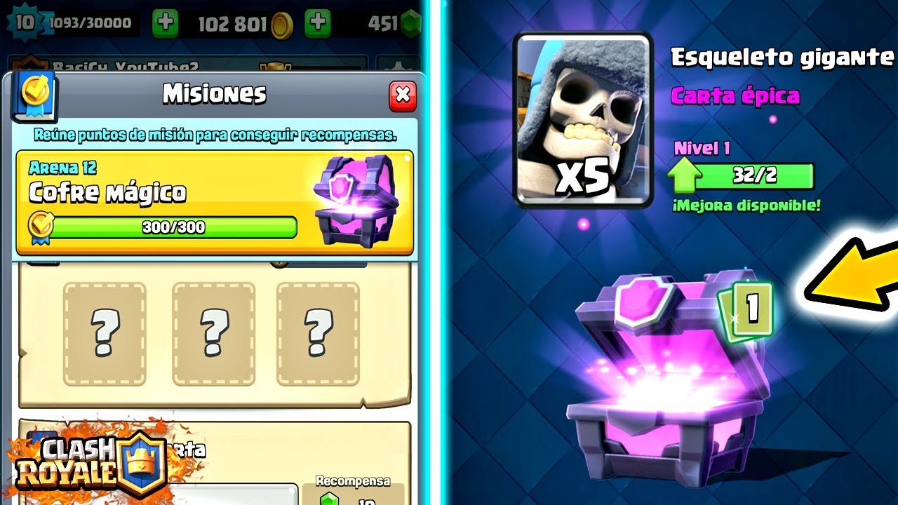 ¡COFRE MÁGICO DE MISIONES CON LEGENDARIA y TILT EN LADDER! - Clash Royale [BasiCH]