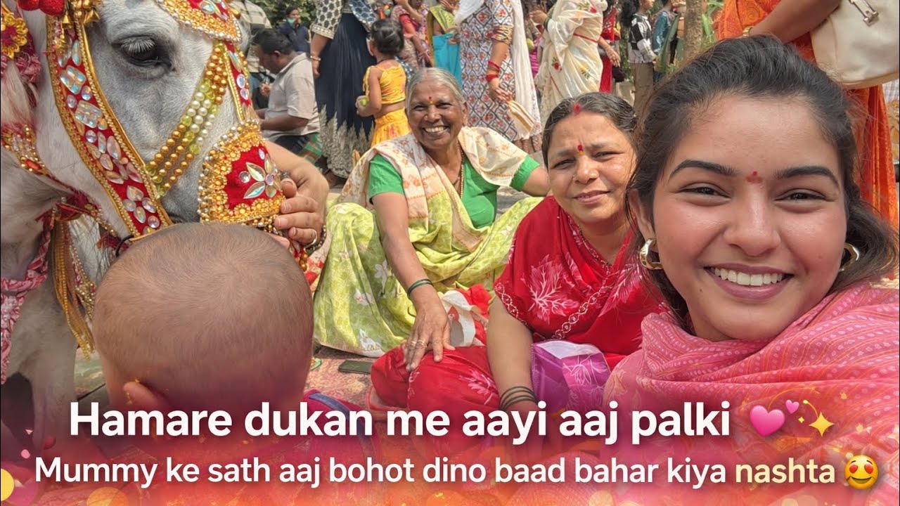 Aaj Dukaan Me Mata Anusaya Ki Palki Aayi 🙏😍 | Mummy Ke Saath Bahar Nashta 💕 | Blessed Day Vlog 