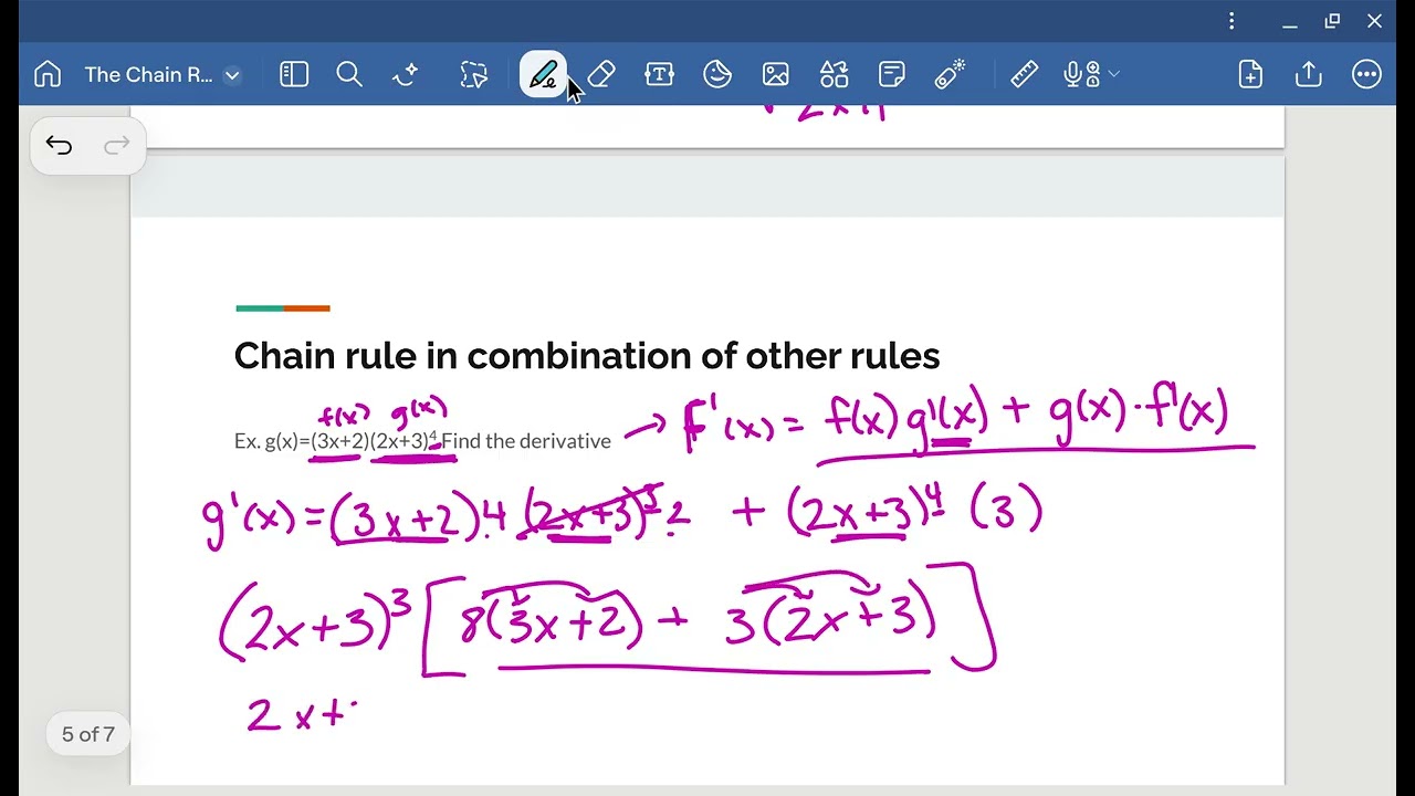 Introducing the DERIVATIVE.The Chain rule with The product/quotient rule made easy #fypシ゚viral #fyp