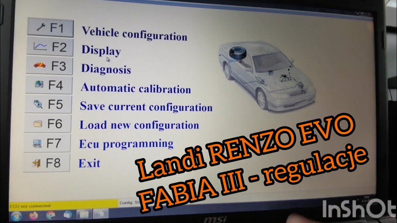 LANDI RENZO EVO regulacja kalibracja pokazane na fabia 3 1.0mpi