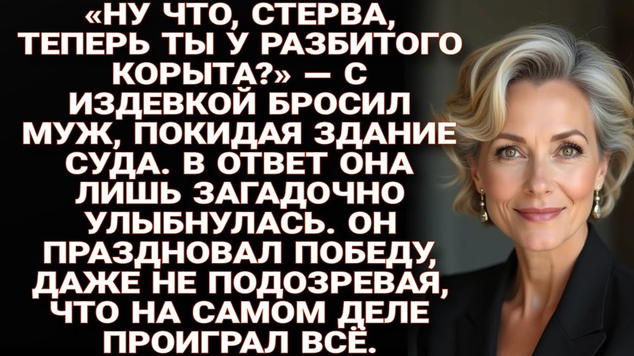 «Ни с чем осталась?» — ликовал муж у суда. Она лишь улыбнулась: он еще не знал, что проиграл всё
