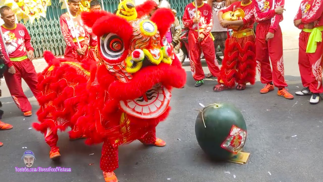 Múa Lân Hay Nhất 2020 Tinh Anh Đường Múa Lân Ăn Dưa Hấu