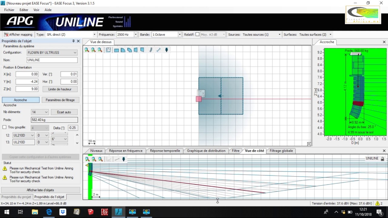EASE FOCUS 3 sur 4 Line ARRAY