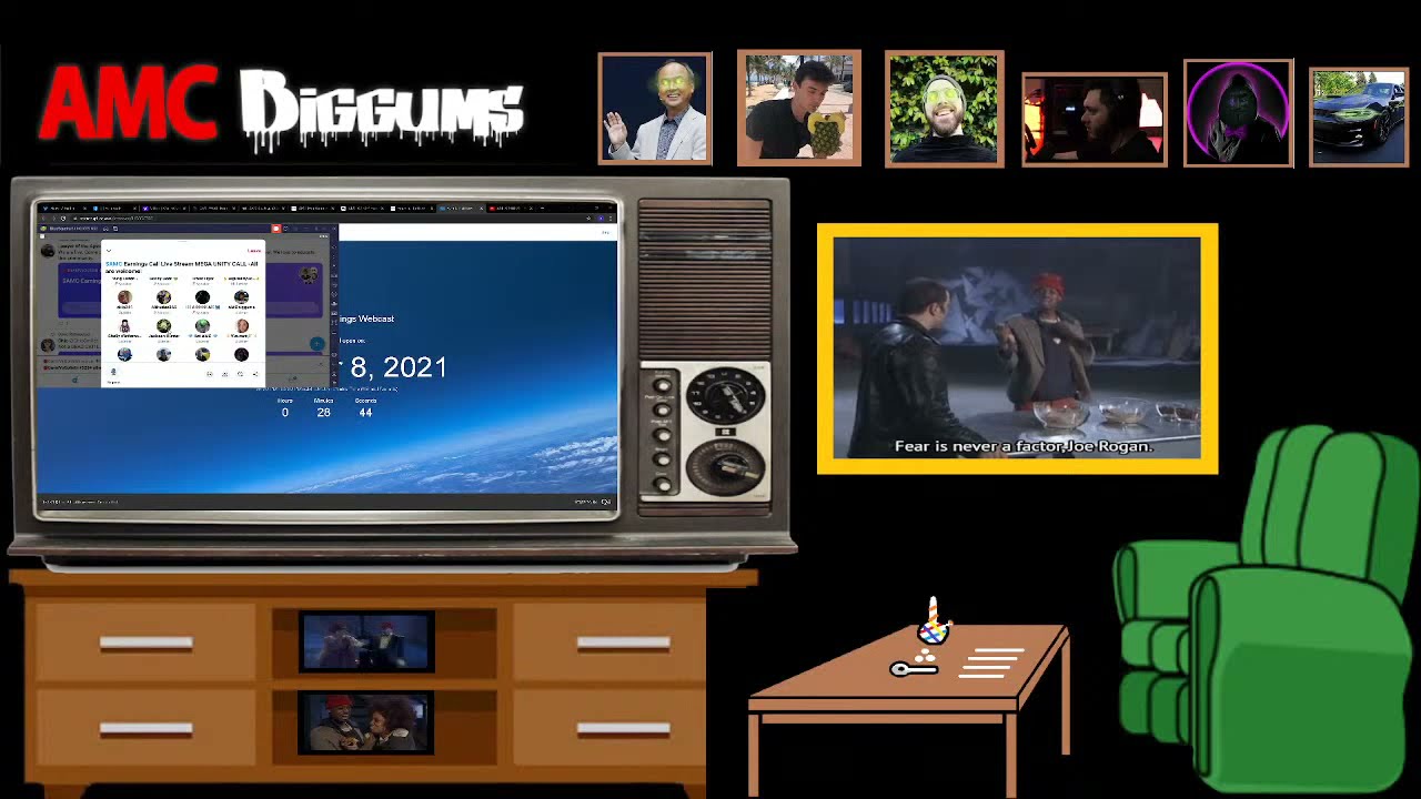 streaming the amc earnings call. and doing a pregame with some others in a twitter space call before