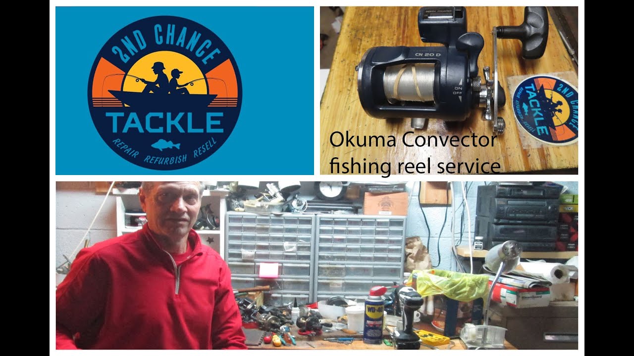 Okuma Convector CN20 line counter fishing reel how to take apart and service