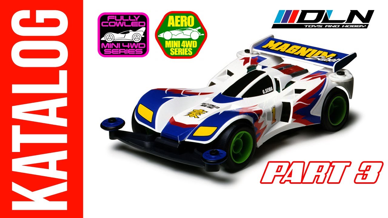 katalog model mobil Tamiya mini 4wd fully cowled & aero series  let's & go max magnum saber part 3