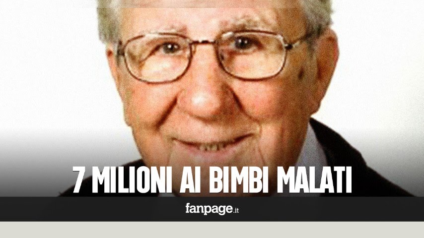 Dona 7 milioni ai bimbi malati prima di morire: 
