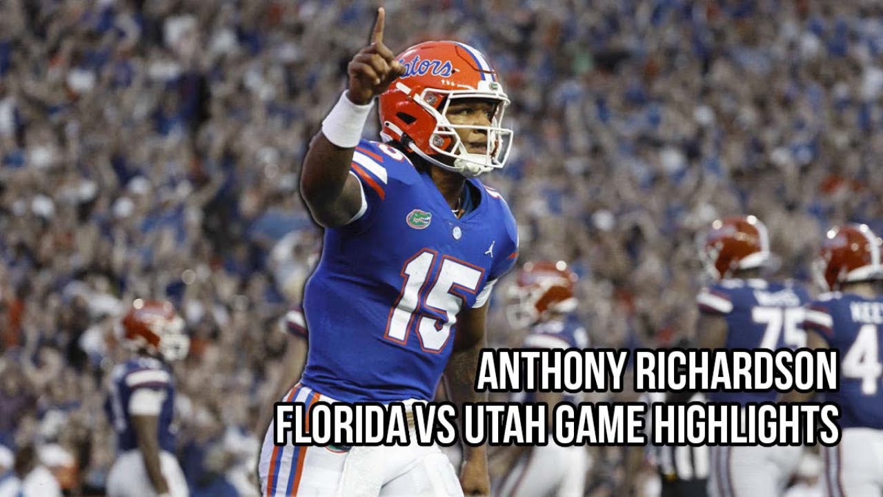 Anthony Richardson Highlights vs Utah || Florida vs Utah || 9/3/2022