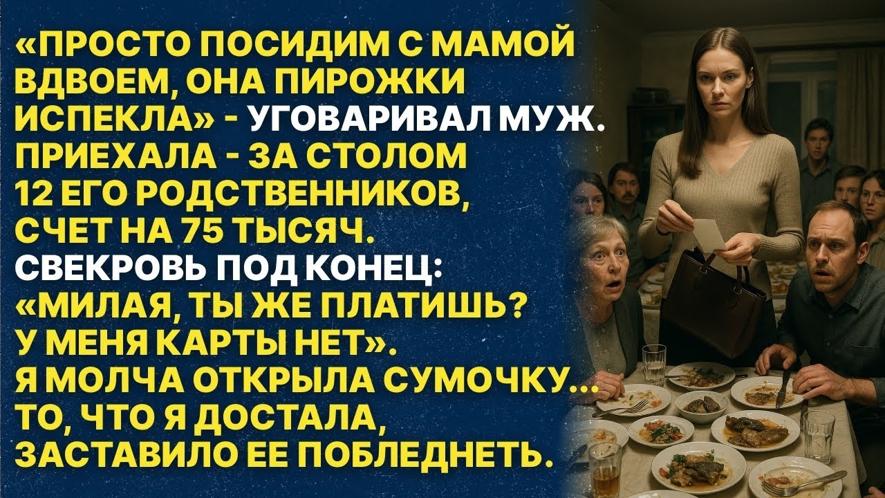 Свекровь подставила на 75 тысяч. Я открыла сумочку...