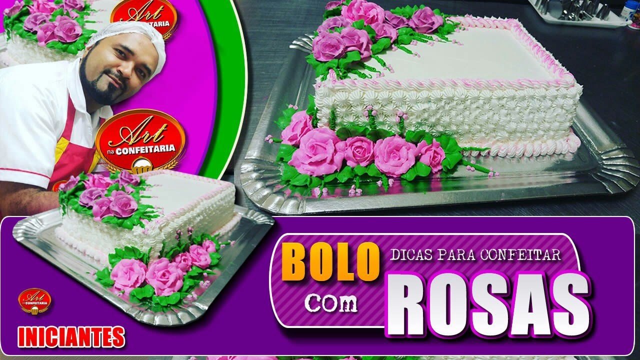 Decoração com ROSAS de chantilly