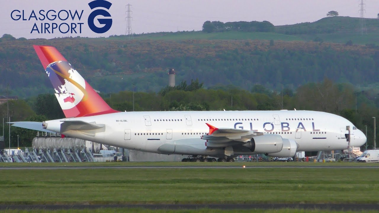 🔴LIVE Inaugural Global Airlines A380 departing Glasgow Airport | 15th of May 2025