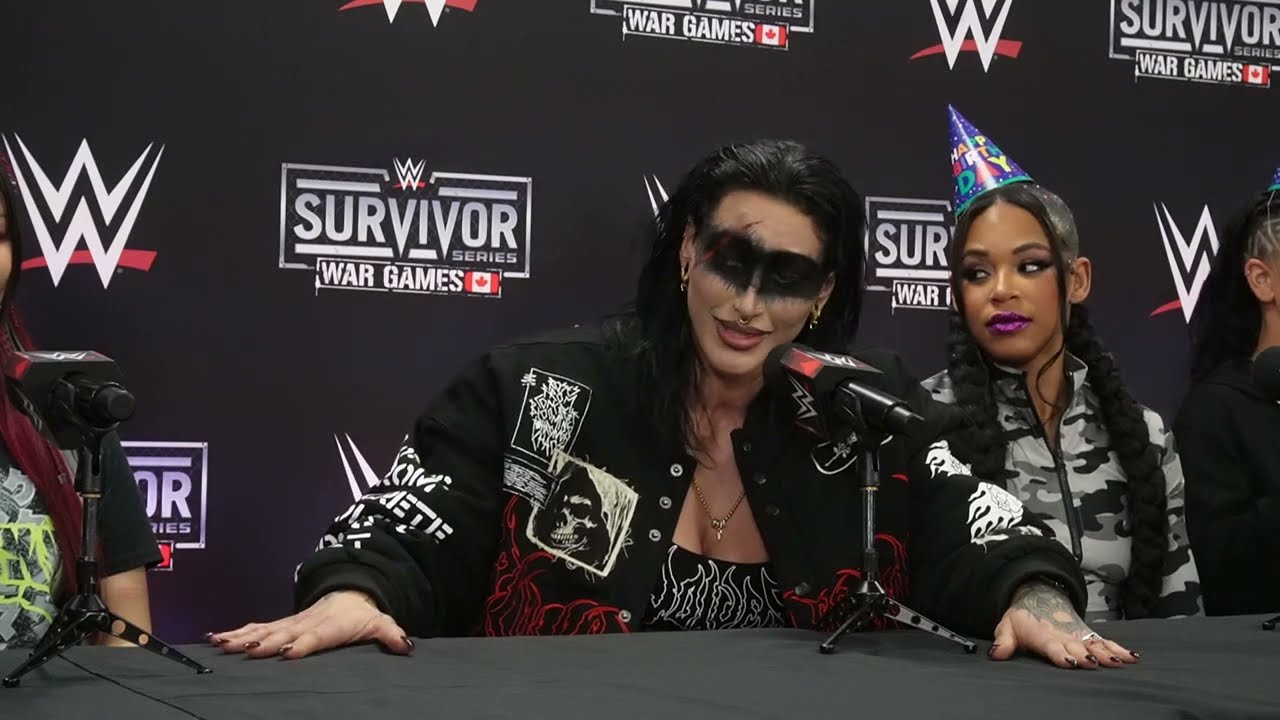 Риа Рипли, Бьянка Белэр, Наоми, Айо Скай и Бэйли говорят после WWE Survivor Series WarGames