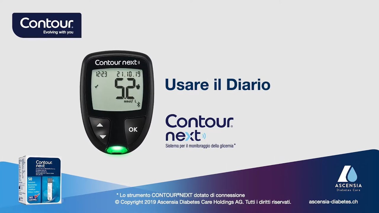 Usare il Diario | CONTOUR NEXT (dotato di connessione) | mmol/L | Svizzera (it_CH)