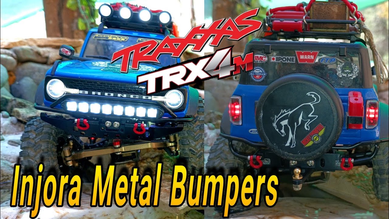 Installing Injora ￼ Metal Bumpers Traxxas Trx4M Bronco #howto #injora #traxxastrx4