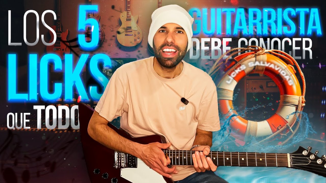 Los 5 LICKS que TODO guitarrista DEBE conocer (Imprescindibles) 🎸🔥